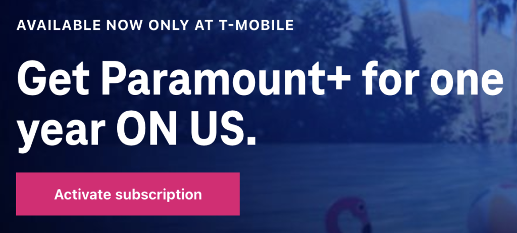 T-Mobile Paramount+ Offer: 1 Year for FREE